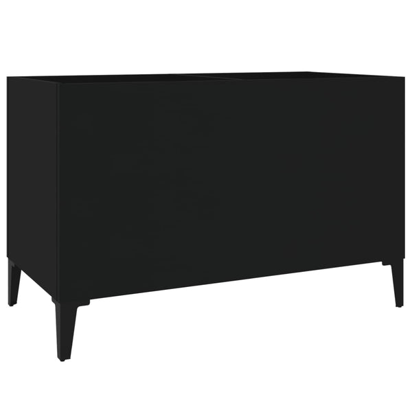 Schallplattenschrank Schwarz