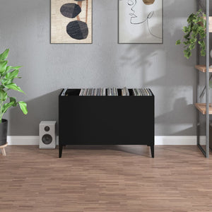 Schallplattenschrank Schwarz