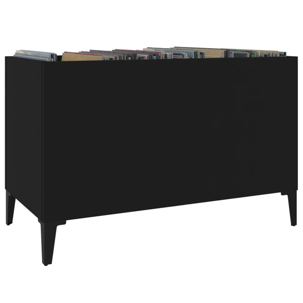 Schallplattenschrank Schwarz