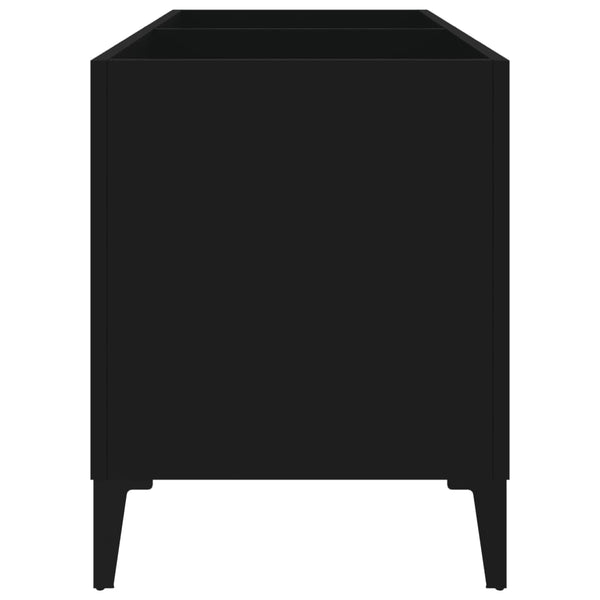 Schallplattenschrank Schwarz