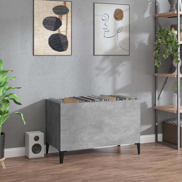 Plattenschrank Betongrau Holzwerkstoff