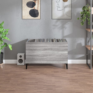 Plattenschrank Grau Sonoma