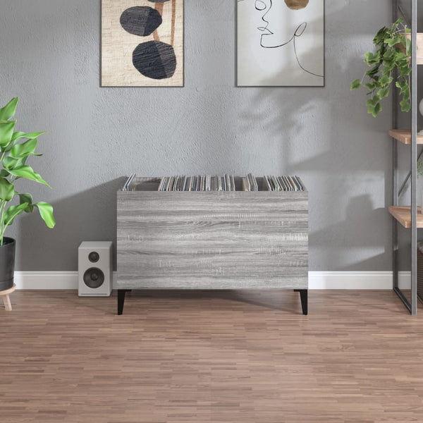 Plattenschrank Grau Sonoma