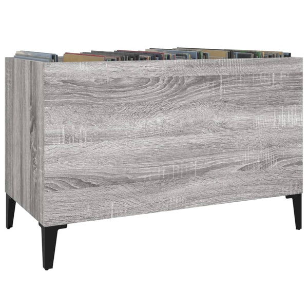 Plattenschrank Grau Sonoma
