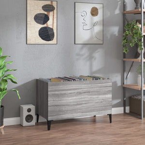 Plattenschrank Grau Sonoma