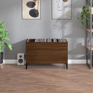 Plattenschrank Braun Eichenoptik