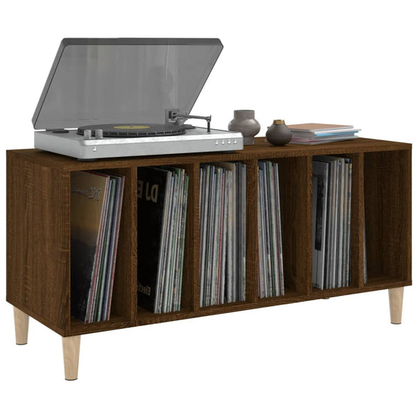 Plattenschrank Braun Eichen-Optik