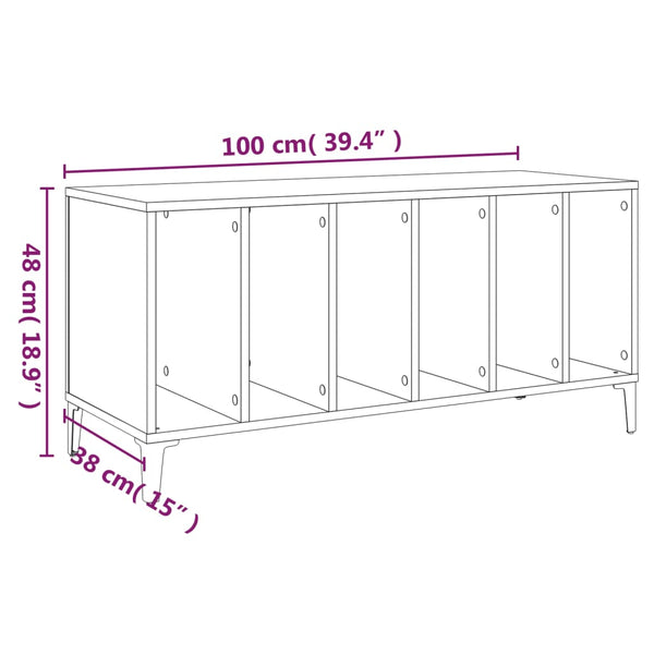Plattenschrank Sonoma-Eiche, 100 cm
