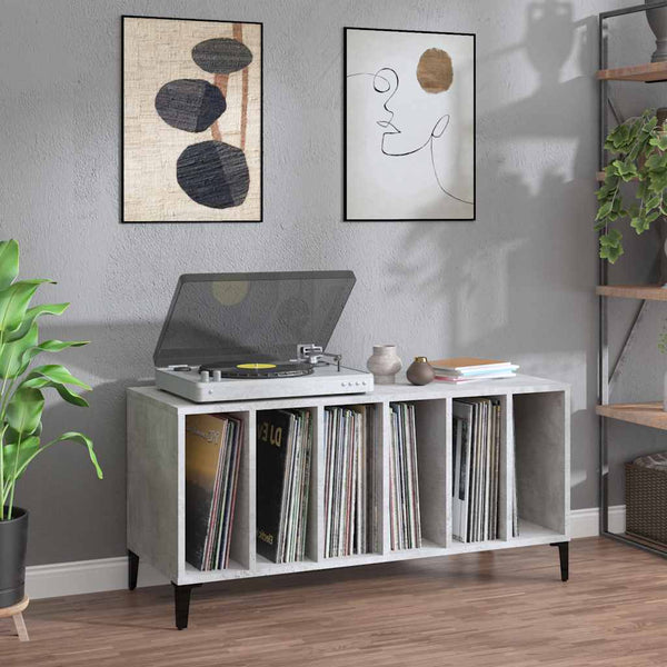 Plattenschrank Betongrau 100x38x48 cm