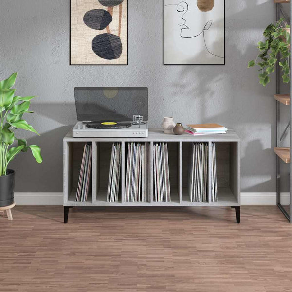 Plattenschrank Grau Sonoma 100x38x48 cm