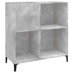 Plattenschrank Betongrau, Holzwerkstoff