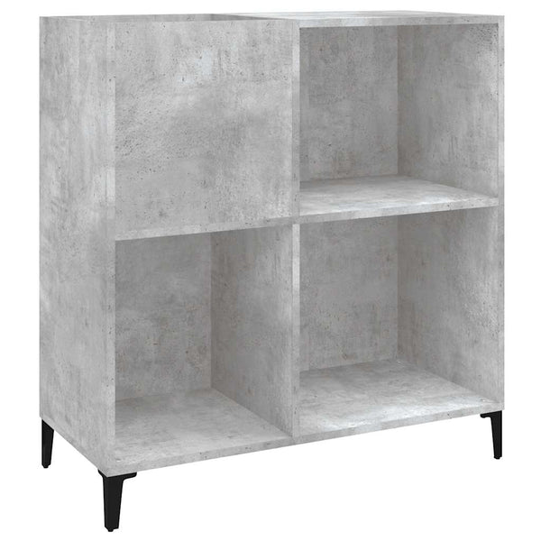 Plattenschrank Betongrau, Holzwerkstoff