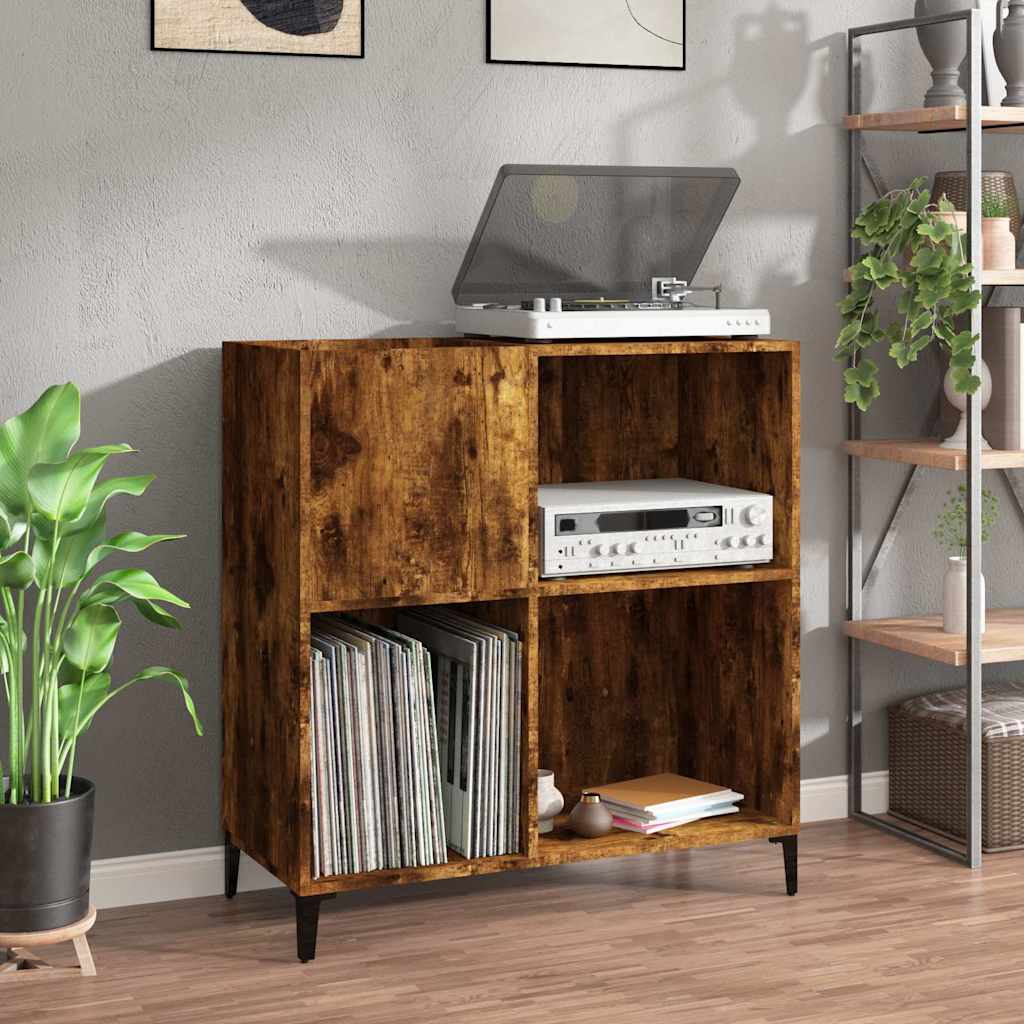 Schallplattenschrank Räuchereiche 84,5 cm