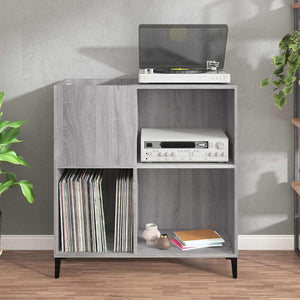 Plattenschrank Grau Sonoma 84,5 cm