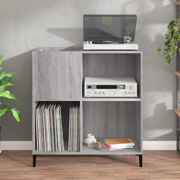 Plattenschrank Grau Sonoma 84,5 cm