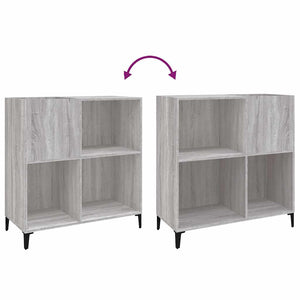 Plattenschrank Grau Sonoma 84,5 cm