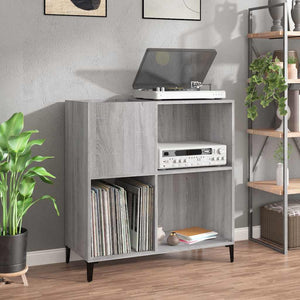 Plattenschrank Grau Sonoma 84,5 cm
