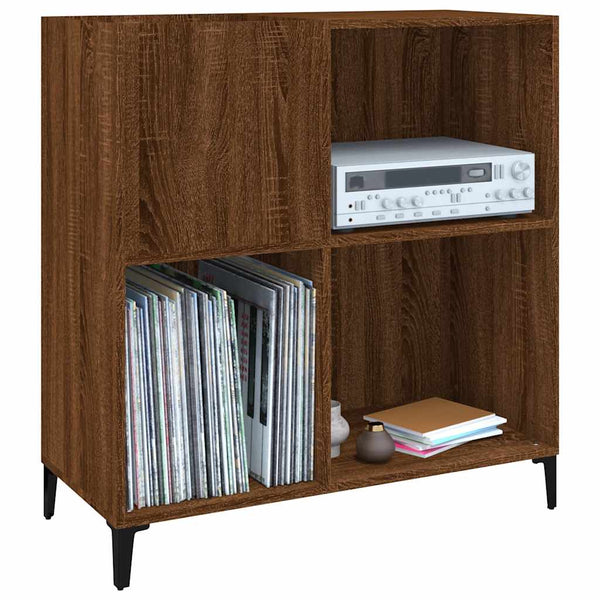Plattenschrank Braun Eichenoptik