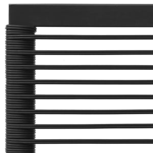 7-teiliges Garten Lounge Set Schwarz Grau