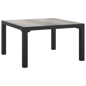 8-teiliges Garten Lounge Set Schwarz Grau