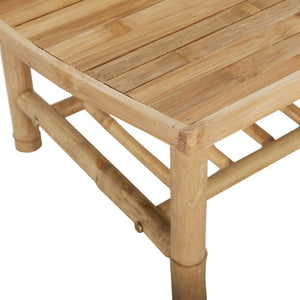 vidaXL Table basse de jardin 90x55x37 cm Bambou