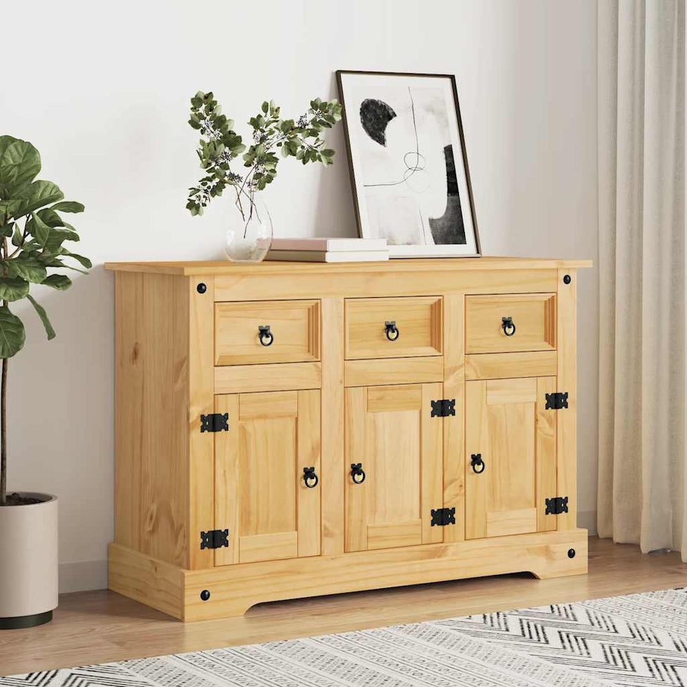 Sideboard Corona Braun Kiefer Massivholz 112 cm