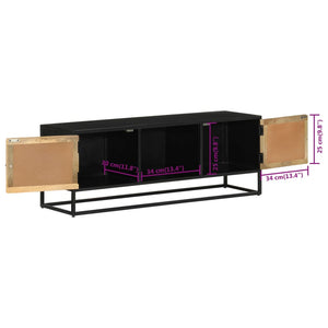 TV-Schrank Mango Massivholz & Eisen 110 cm