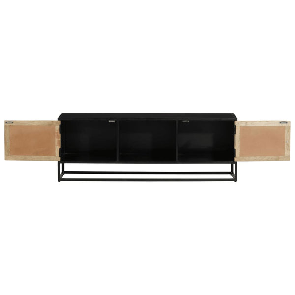 TV-Schrank Mango Massivholz & Eisen 110 cm