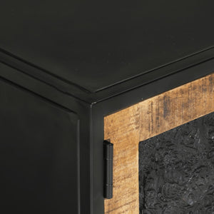 TV-Schrank Mango Massivholz & Eisen 110 cm