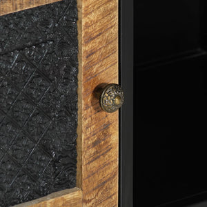 TV-Schrank Mango Massivholz & Eisen 110 cm