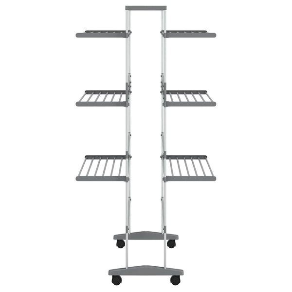 Wäscheständer mit Rollen 89x64x129 cm Aluminium