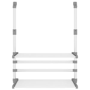Wäschetrockner für Balkon 54x25x42 cm Aluminium