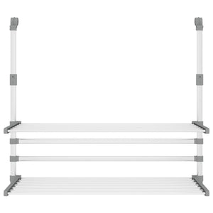 Wäschetrockner für Balkon 89x25x(60-95) cm Aluminium