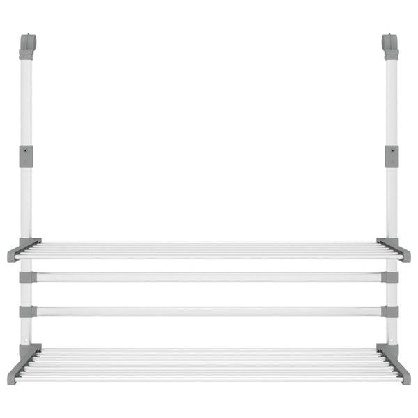Wäschetrockner für Balkon 89x25x(60-95) cm Aluminium