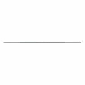 Gardinenstangen 2 Stk. Weiß und Silbern 90-130 cm Aluminium