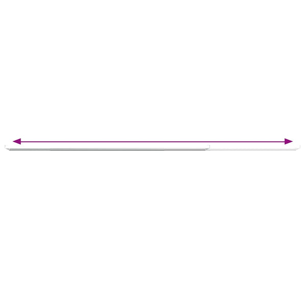 Gardinenstangen 2 Stk. Weiß und Silbern 90-130 cm Aluminium