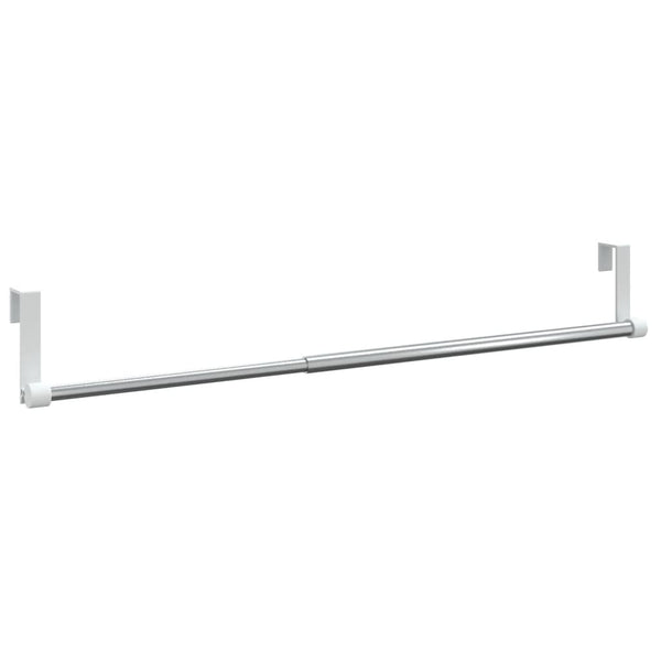 Gardinenstangen 2 Stk. Weiß und Silbern 40-60 cm Aluminium