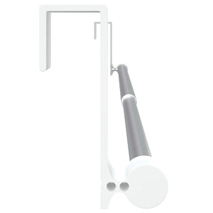 Gardinenstangen 2 Stk. Weiß und Silbern 40-60 cm Aluminium