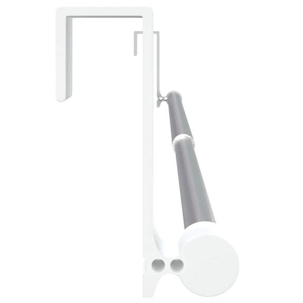 Gardinenstangen 2 Stk. Weiß und Silbern 40-60 cm Aluminium