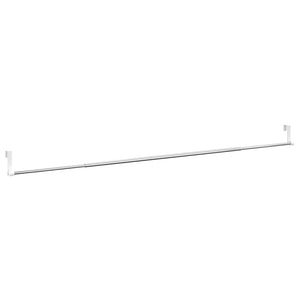 Gardinenstangen 2 Stk. Weiß und Silbern 90-135 cm Aluminium