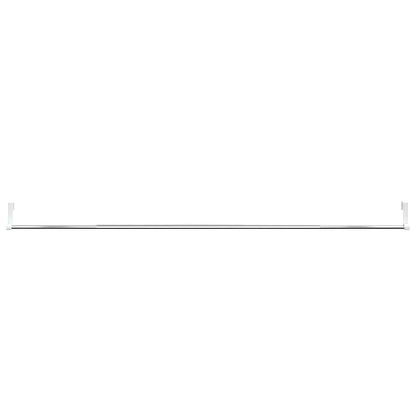 Gardinenstangen 2 Stk. Weiß und Silbern 90-135 cm Aluminium