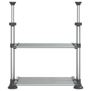 Küchenregal 50x25x(50-70) cm Aluminium