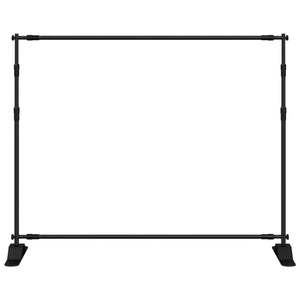 Hintergrundstativ Schwarz 254x243 cm Stahl