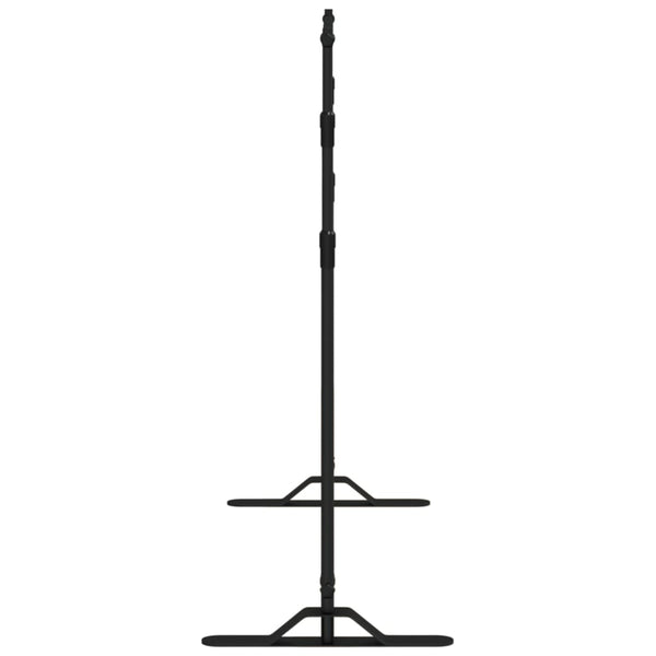 Hintergrundstativ Schwarz 254x243 cm Stahl