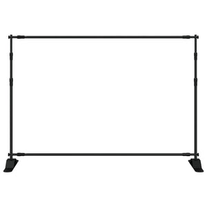 Hintergrundstativ Schwarz 305x243 cm Stahl