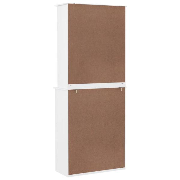Highboard ALTA Weiß Kiefer Massivholz 77x188cm