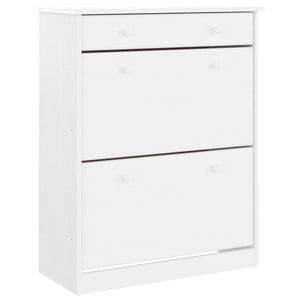 Highboard ALTA Weiß Kiefer Massivholz 77x188cm