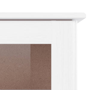 Highboard ALTA Weiß 77x35x165cm Kiefer Massivholz