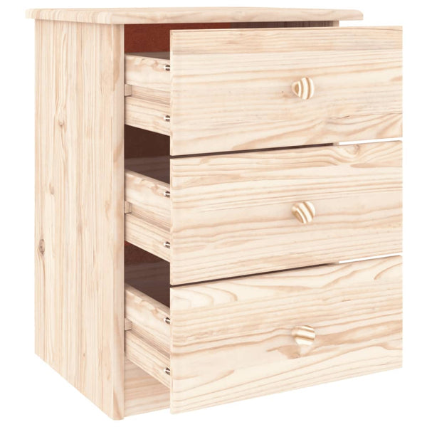 Nachttisch Kiefer Massivholz 41x35x55,5 cm