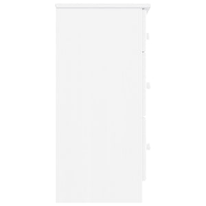 Weiße Kiefer Massivholz Kommode 112 cm